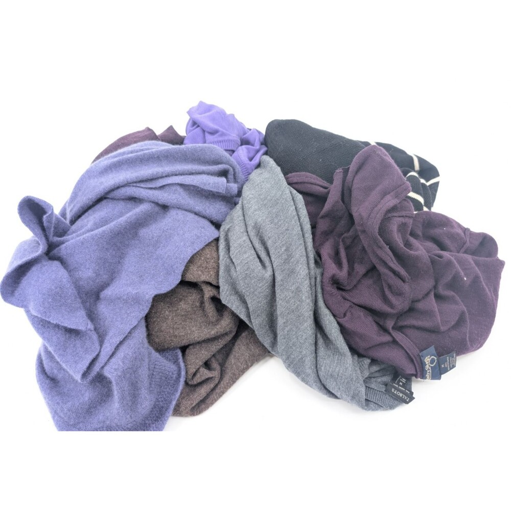 Crafter Upcycle DIY Sewing Lot 7 Merino Wool Cashmere Silk Flawed Sweater Bundle